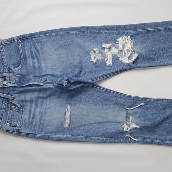 LEVI'S 501 Riveted Distressed Skinny Filiforme Jeans - Picture 11 of 14